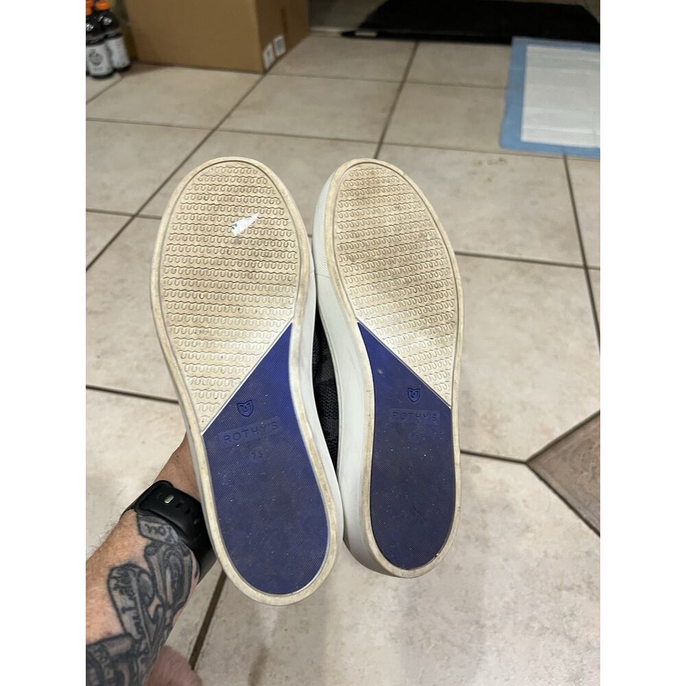 Rothy's The Original Slip On Sneakers Shoes Gray Camo Grey Knit Womens Size 7.5 - Picture 6 of 8